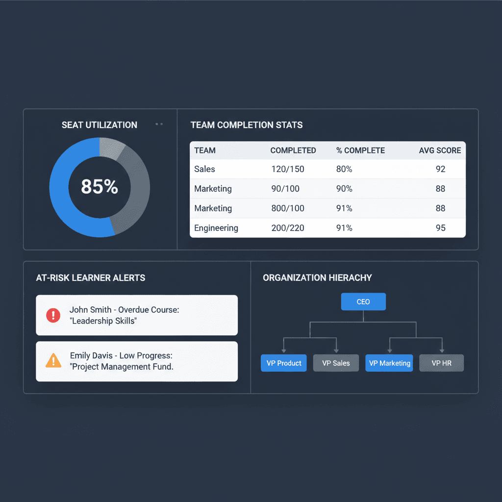 Institution analytics dashboard on Skolena